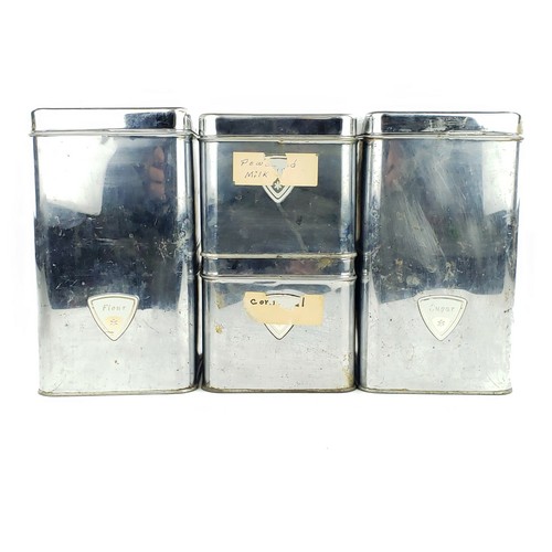 4-teiliges Set Garnerware Kanister Mid Century Modern Mehl Zucker Tee Kaffee - Bild 3 von 12