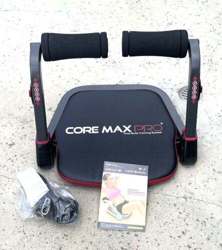 Core Max Pro Total Body Training System Black With Tension Bands Tested Working