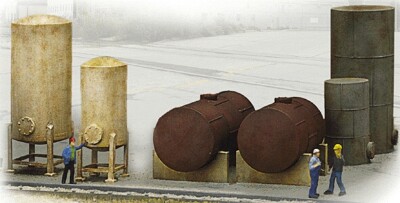 Walthers Cornerstone - Industrial Tanks Detail Set - Cornerstone -- Kit - HO