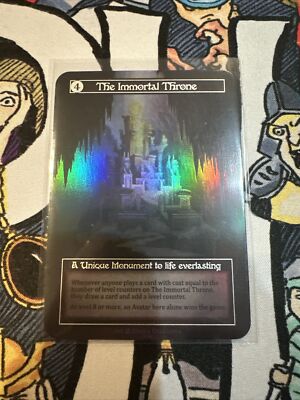 The Immortal Throne FOIL Unique Sorcery Contested Realm Beta NM And Unplayed
