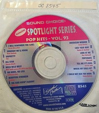 SC8545 POP HITS  SOUND CHOICE KARAOKE CDG LOT SC