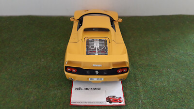 Burago 1/18 Diecast 3382 Ferrari F50 1995 Jaune Voiture de collection, voiture b