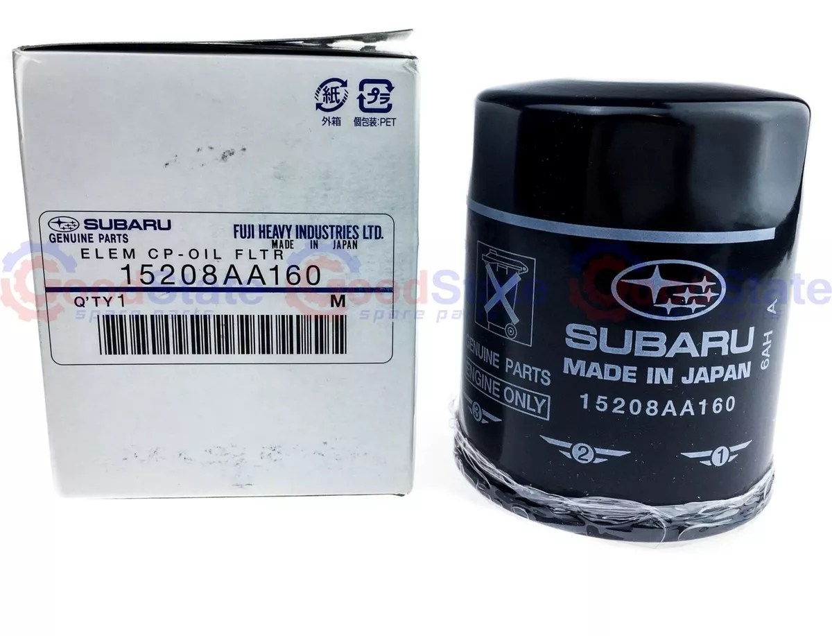 GENUINE Subaru FORESTER IMPREZA LIBERTY XV 15208 AA160 Oil filter pack of 3