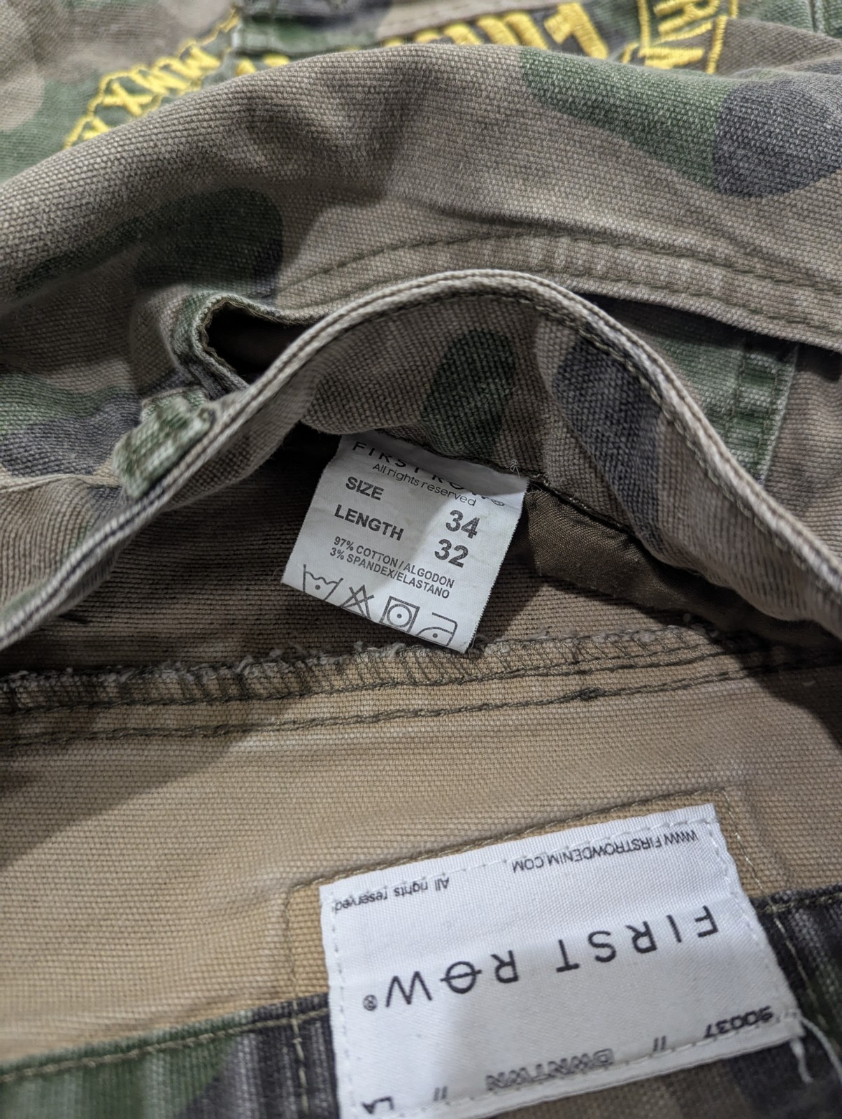 First Row Patch Cargo Pants Size 34 Length 32 - image 9