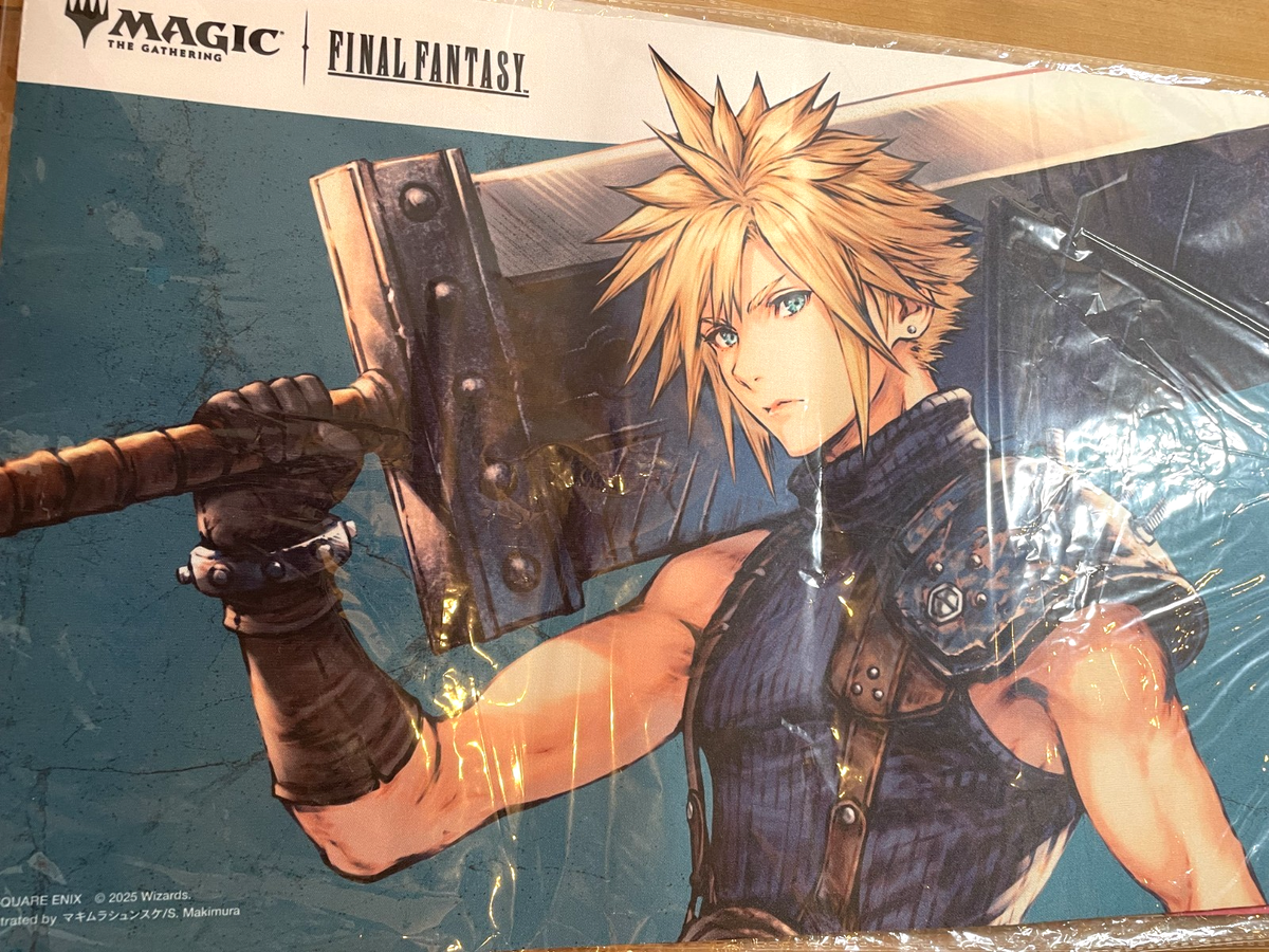FF mtg 公式サプライ ユウナ　シュトラ　クライブ　プレイマット 3個セット スピラの希望、ユウナのプレイマットやちびキャラシール