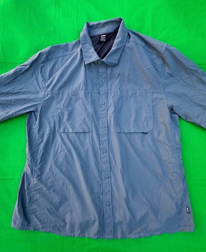 Lote de 6 camisas masculinas de manga comprida para caminhada REI tamanho XXL - XXLT. - Imagem 3 de 4