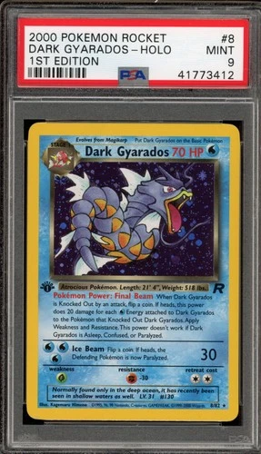 Pokemon Dark Gyarados Team Rocket 1st Edition Holo Rare #8 PSA 9 Mint
