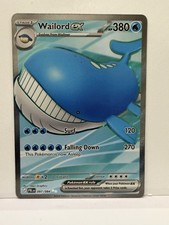 Pokémon TCG Wailord ex 097/084 Secret Rare H...