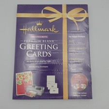 Hallmark Premium Blank Greeting Cards Pack of 20 Cards and Envelopes For Inkjet