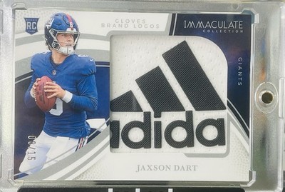  2025 Immaculate Jaxson Dart Rookie Gloves Logo /15 Adidas Patch   