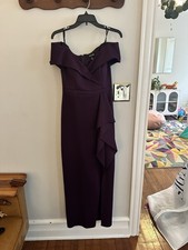 Xscape Women's Purple Off-the-Shoulder Gown