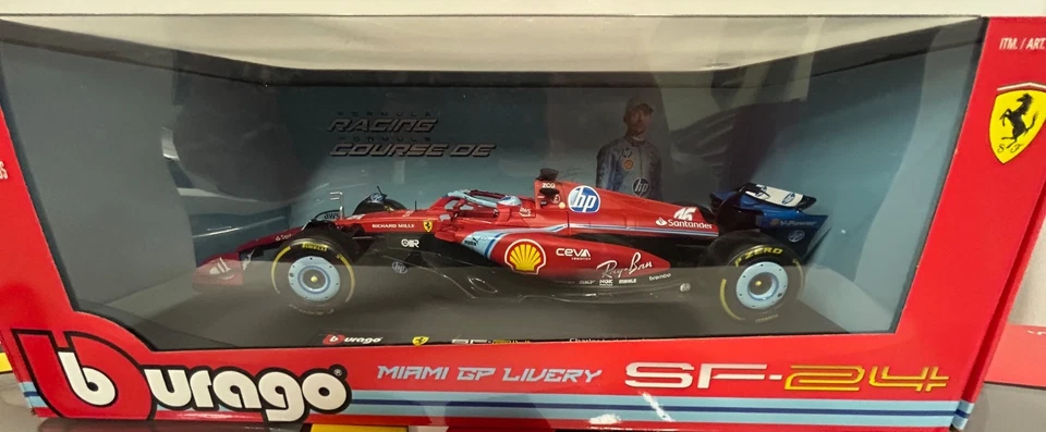 CHARLES LECLERC FERRARI SF23 BURAGO  1/18TH 3 LIVERYS NEW - Image 4 of 4