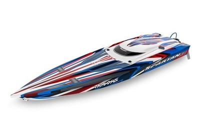 TRAXXAS SPARTAN rot 36-Zoll Rennboot mit Self-Righting / TRX103076-4-RED