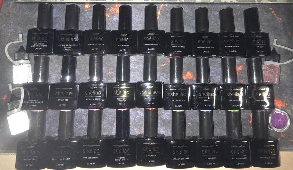 UV Nagellack Set, Gel Nagellack Shellac Set, Mehrfarbig Ablösbarer Gel Gellack - Bild 2 von 2