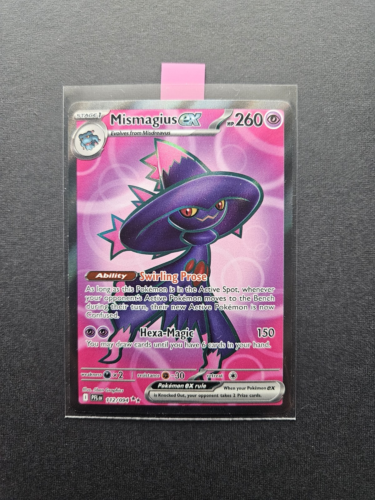 Mismagius ex Ultra Rare ME02: Phantasmal Flames 112/094 NM