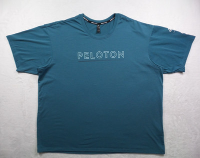Adidas x Peloton Training Shirt Mens Size Extra Large Green Short Sleeve Crew