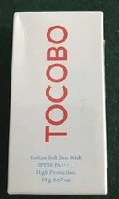 TOCOBO Cotton Soft Sun Stick SPF 50 Korean Sunscreen  Made In Korea - US Seller