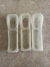  3 ORIGINAL NINTENDO WII SKIN SILICONE CONTROLLER PROTECTOR COVER CASE SLEEVE