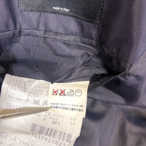 Giorgio Armani Navy Wool Suit Set Up Jacket Pants Size;42 Used Excellent Condtio - Picture 9 of 20