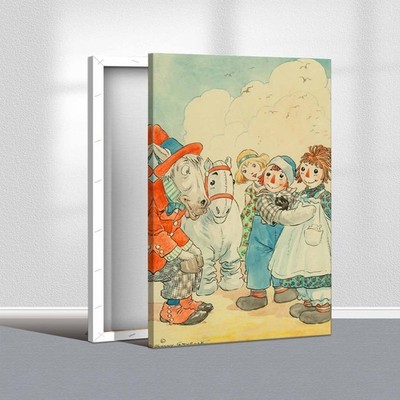 Canvas Print Oil Paintings Reproduction vintage storybook characters