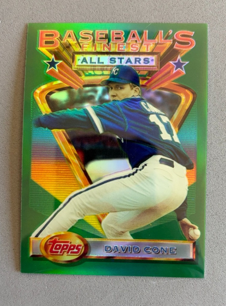 1993 Topps Finest Refractor #115 David Cone NM or Better Yankees Royals Mets