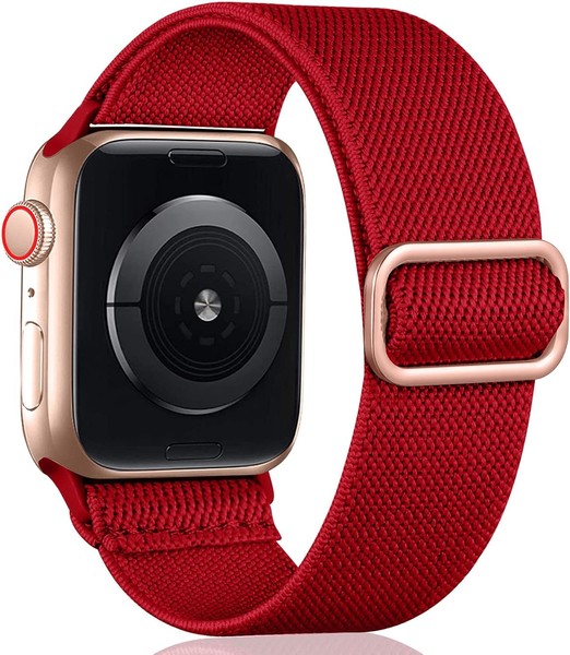 Armband Kompatibel Mit Apple Watch Verstellbar Nylon Sport 42-49Mm Rot Damen-image