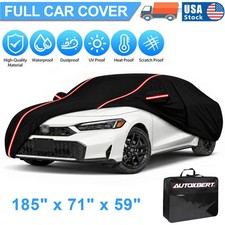 Heavy Duty Waterproof Full Car Cover Outdoor Uv Rain Protection For Honda Civic