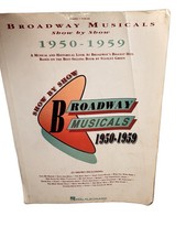 Broadway Musicals 1950-1959 PIANO VOCAL GUITAR TABS AND CHORDS Book Sheet Music