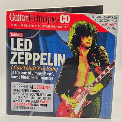 Guitar Techniques CD Jan 2010 Led Zeppelin Jimmy Page Vinnie Moore Lessons