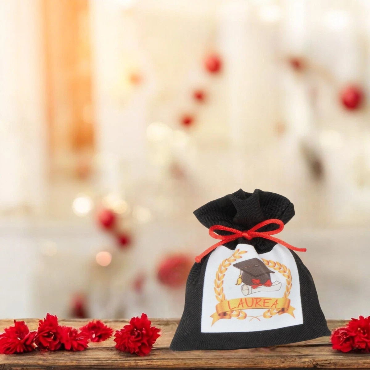 Confezione da 25 sacchetti regalo in velluto con coulisse
