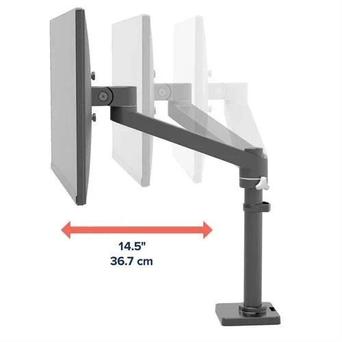 Adjustable Ergotron NX Monitor Arm Desk Clamp VESA Mount - Image 2 of 3