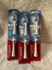 New (lot of 3) Colgate 360 Sonic Floss-Tip Soft Bristle Replacement Head 2-Pack