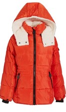 DKNY BIG GIRLS HOODED PUFFER COAT JACKET SIZE M MEDIUM 10/12 MSRP 99