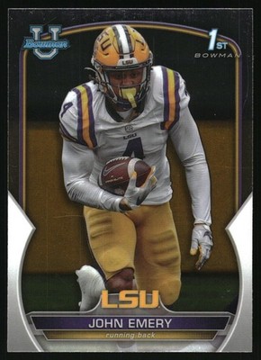 2022 Bowman U Chrome John Emery #67 LSU Tigers