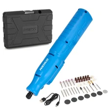 10581A Cordless Rotary Tool Kit, 46 Piece 3.6V Electric Engraving Pen, 1/8" C...