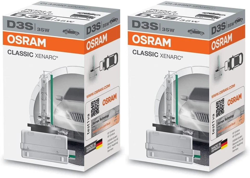 2x OSRAM XENARC CLASSIC D3S PK32d-5 12 V 35 W (1er Faltschachtel) - Bild 1 von 1