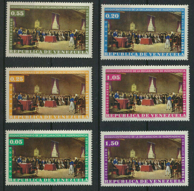 Venezuala Mint Never hinged Set Scott # 812 - 814, C804-806 complete