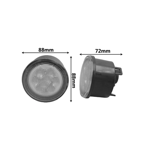 Front Amber LED Turn Signal Lights for Jeep Wrangler JK 2007-2018 (Smoke Lens) - Foto 5 di 10