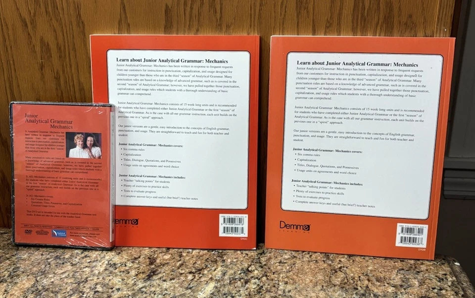 Junior Analytical Grammar: Mechanics Package (Student, Teacher, DVD) Brand New! - Image 3 of 3