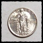 1925-P  STANDING LIBERTY QUARTER  Blast White Very Choice BU  #5D19