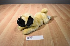 Russ Yomiko Tan and Black Pug Dog 2005 Beanbag Plush 310-2535-1
