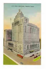 PC-1554**Canada, Toronto** Royal Hotel**Valentine Black Linen Postcard