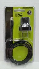 4' Micro USB 2-in-1 Cell Phone Charging Kit Android / Blackberry Black 50074 