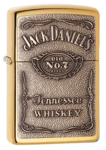 BRIQUET ZIPPO ESSENCE NEUF - JACK DANIEL'S LAITON ( Original , Tempete )