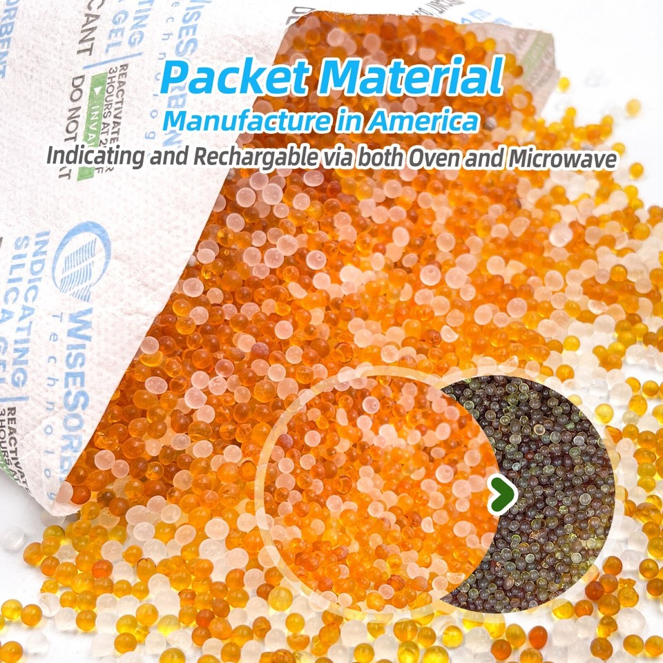 30Pcs 20g Silica Gel Packets, Desiccant Packs, Moisture Absorbers for
