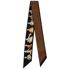 HERMES Carre 70 PRINTEMPS ETE 69 AUTOMNE HIVER 70 Silk Scarf 70cm Japan Used 