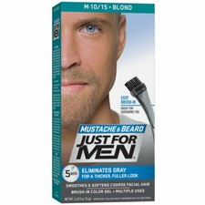 Just For Men Mustache Beard Brush-In Hair Color Gel Blond M10 M15 1 Count