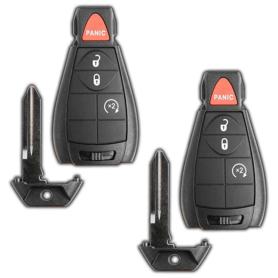 2 Replacement For Jeep Cherokee Remote GQ4-53T 4 Button Key Fob 2014-2023 Foto 2 de 3