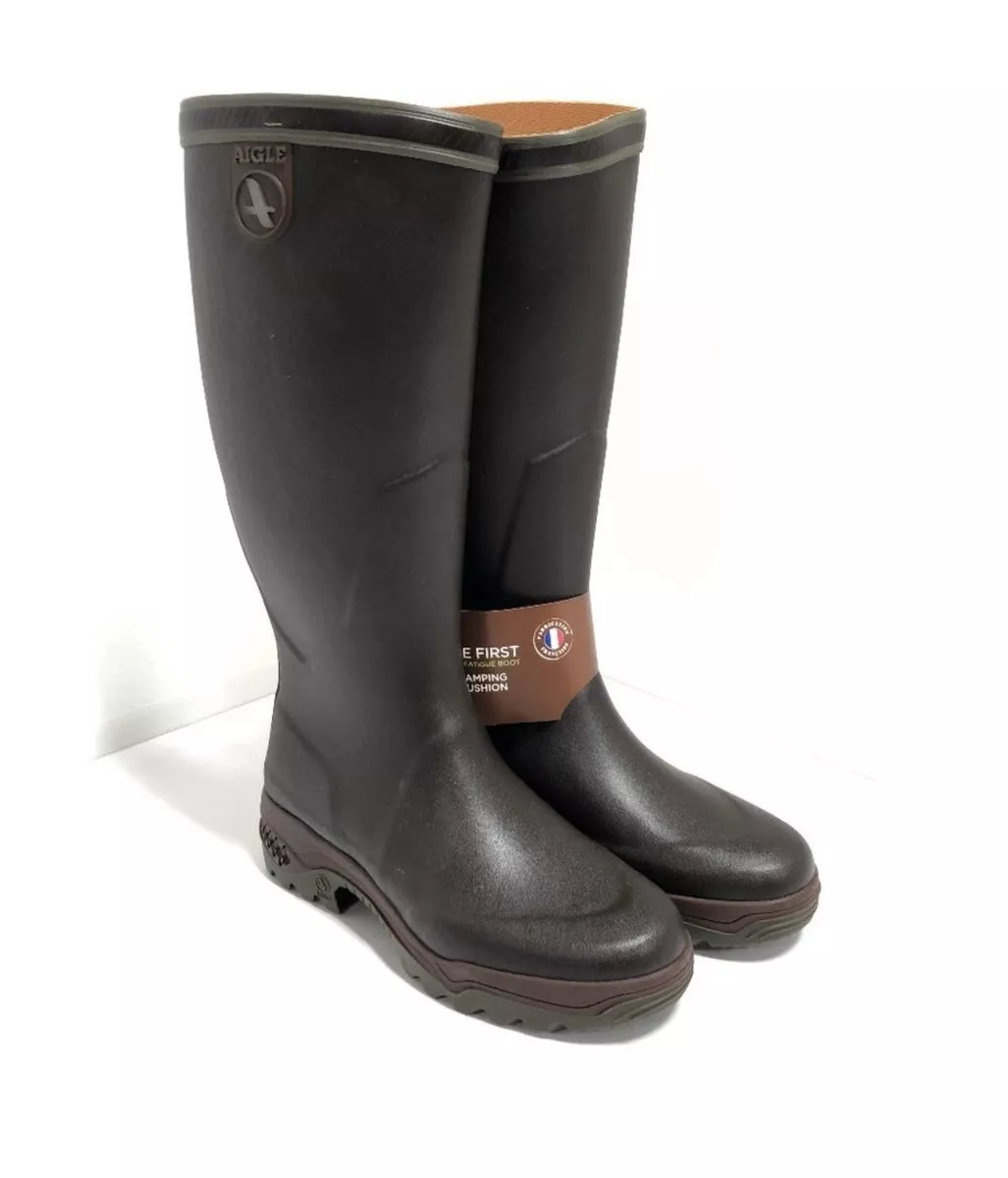 Aigle Brown Rubber Boots UK | eBay