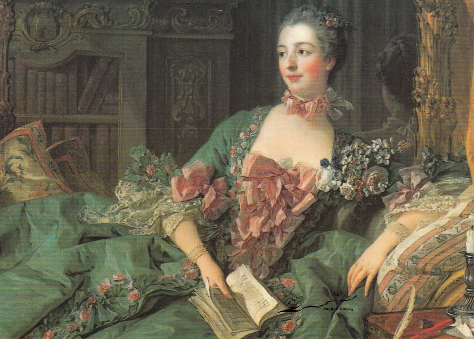MARKENLOS Postkarte: Francois Boucher - Madame Pompadour